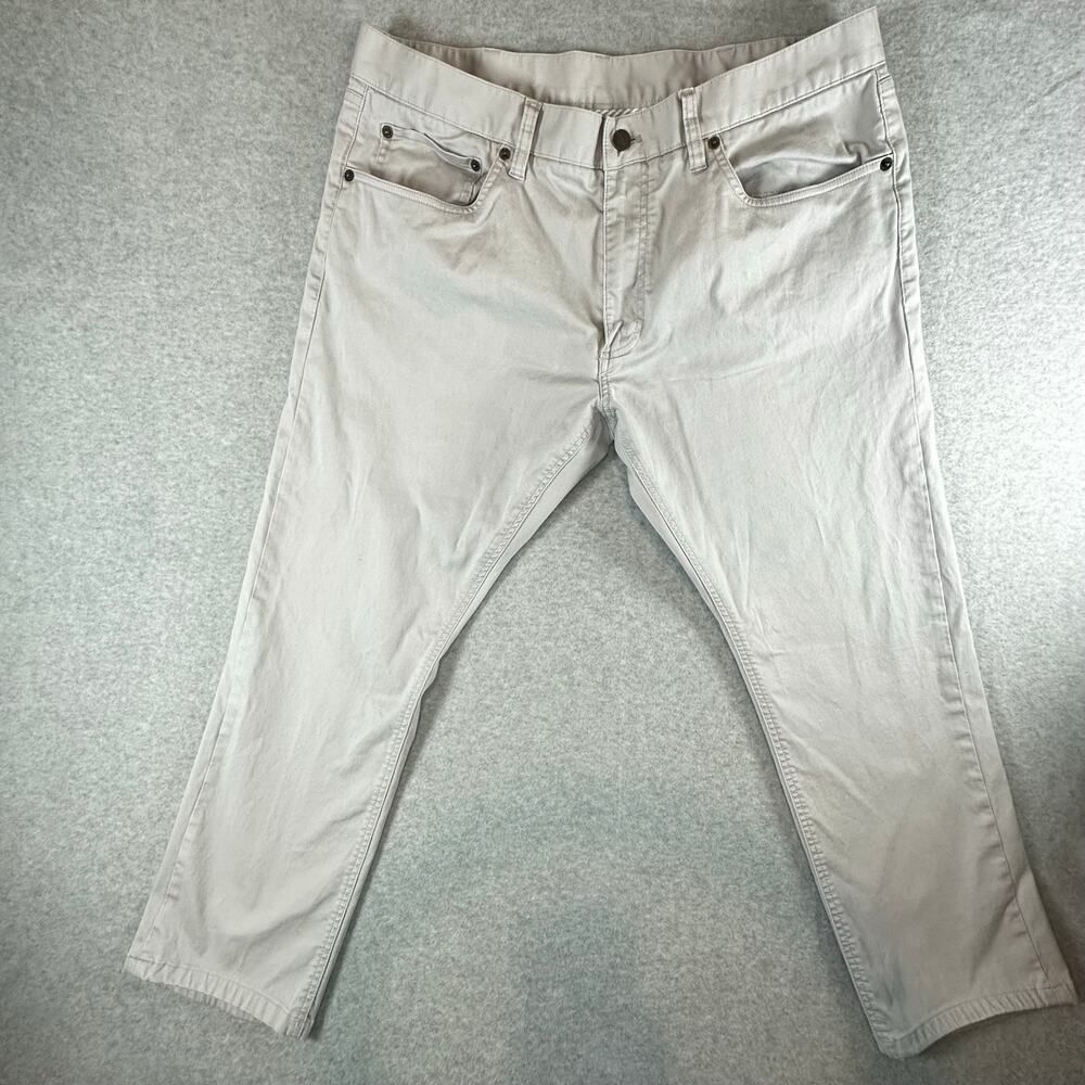 Brooks Brothers Men's 5-Pocket Stretch Chino Pants Beige Khaki 38x30
